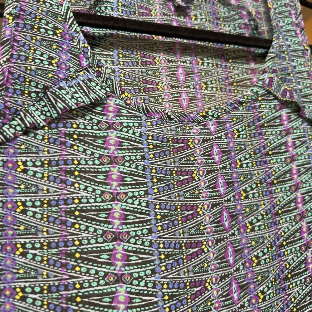 American Eagle Tank Top Women's M Medium Blue Purple Sleeveless Boho Blouse - Picture 3 of 3